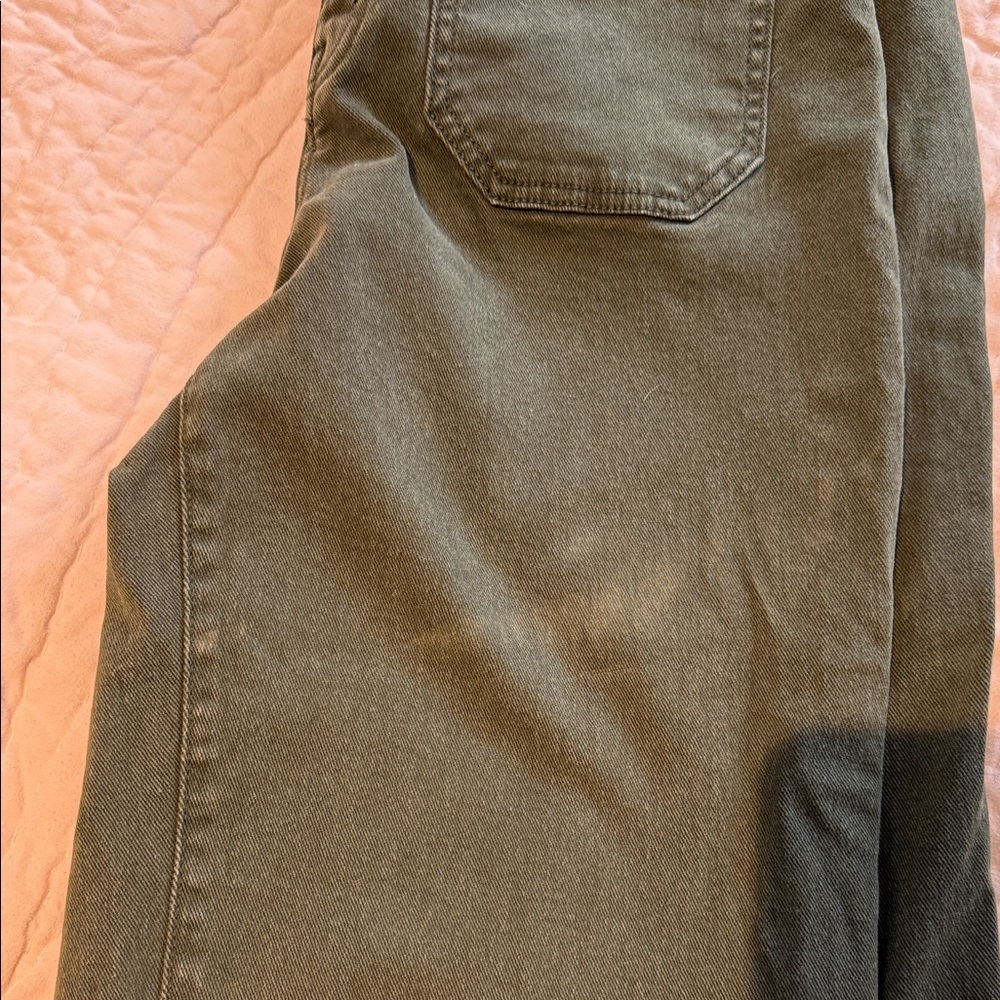 The Marine Crop Sanctuary Los Angeles Denim wide Leg Jeans 31 Olive Green - Picture 12 of 14